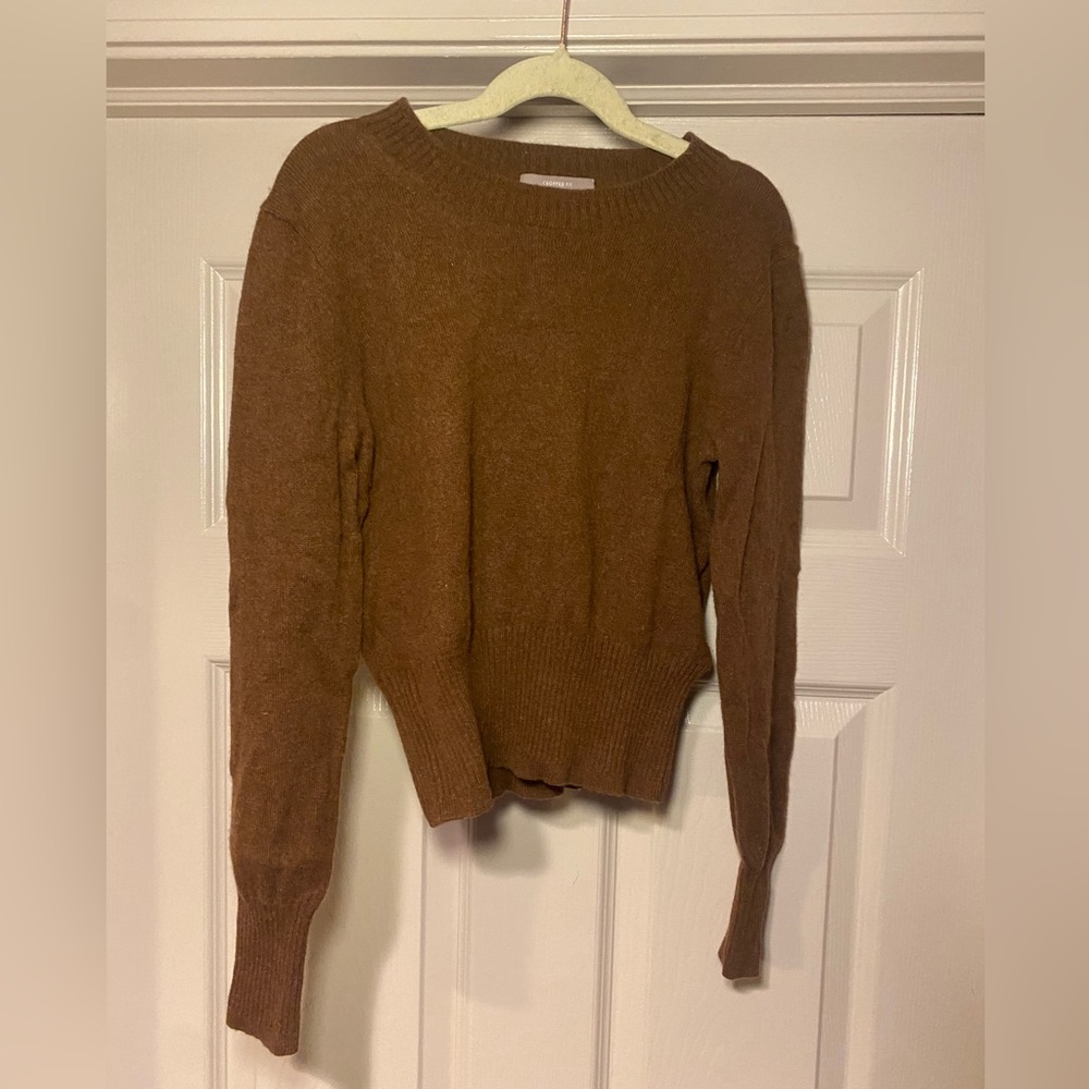 NWOT J Crew Women’s Shrunken Cashmere Crewneck Sweater Warm Cozy - Picture 4 of 7